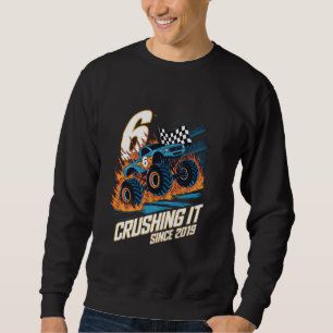 Sweatshirt Le broyer depuis 2019 6e anniversaire Monster pour