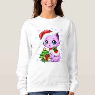 Sweatshirt Le chandail des belles de Noël femmes tirées par