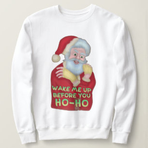 Sweatshirt Le chandail laid drôle Père Noël de Noël me