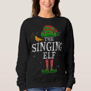 Sweatshirt Le chanteur Elf Matching Family Christmas Singer F