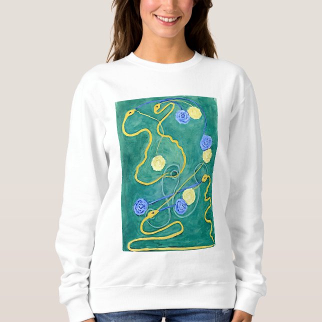 Sweatshirt Le chaos primitif par Hilma af Klint (Devant)