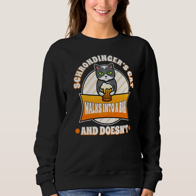 Sweatshirt Le chat de Schrodinger (Devant)