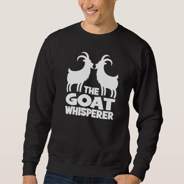 Sweatshirt Le Chuchoteur de Chèvre I  Chèvre (Devant)