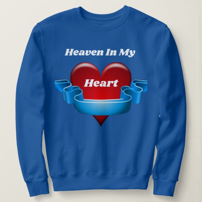 Sweatshirt Le Ciel Dans Mon Coeur Mesdames (Design devant)