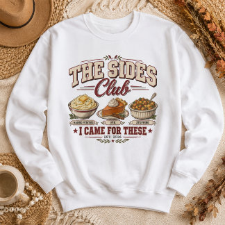 Sweatshirt Le club des accompagnements de Thanksgiving