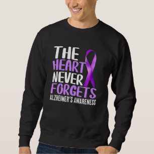 Sweatshirt Le cœur n'oublie jamais Sensibilisation à Alzheim