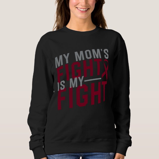Sweatshirt Le combat de ma mère est mon combat Sensibilisatio (Devant)