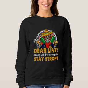 Sweatshirt Le Crâne Cinco De Mayo D'Aujourd'Hui Sera Brutal