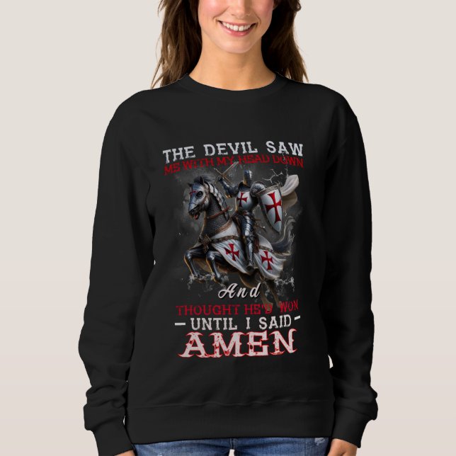 Sweatshirt Le Croiseur T Shirt - Le Diable M'A Vu - Chevalier (Devant)