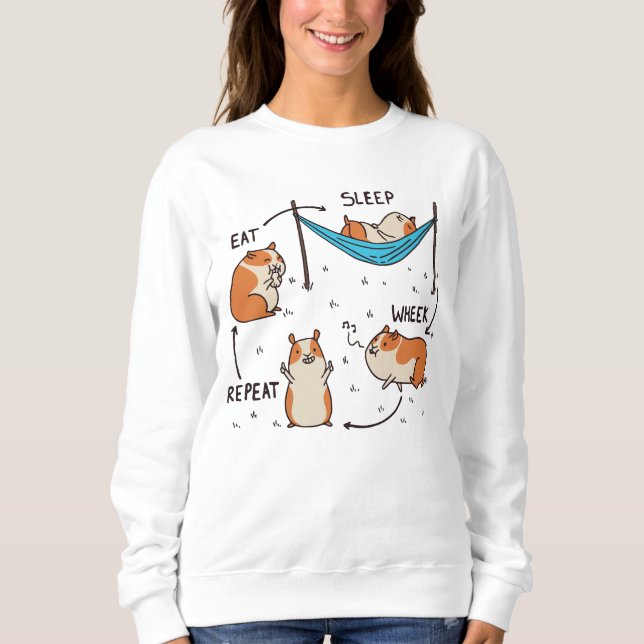 Sweatshirt Le cycle de vie d'un cobaye (Devant)