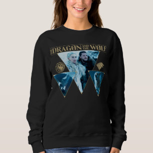 Sweatshirt Le Dragon et le Wolf Daenerys & Jon Graphic