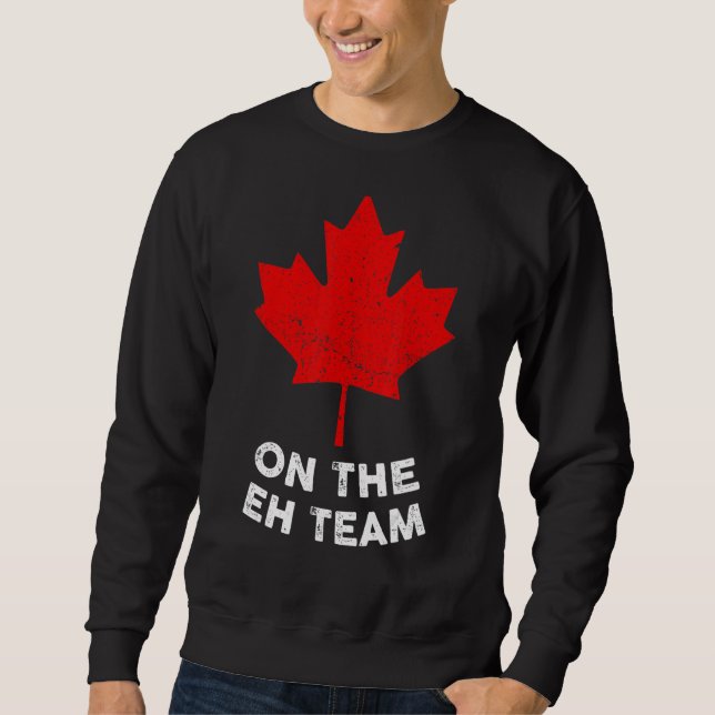 Sweatshirt Le drapeau canadien de la Feuille d'érable de l'Éq (Devant)
