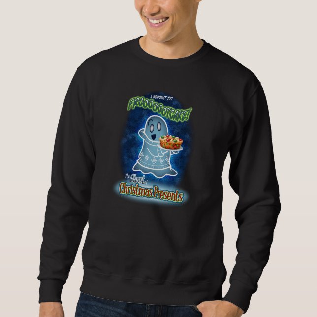 Sweatshirt LE FANTÔME DES NOËL PRÉSENTS par Jeff Willis Art (Devant)