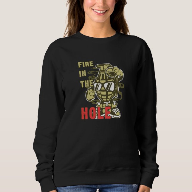 Sweatshirt Le feu dans le trou (Devant)