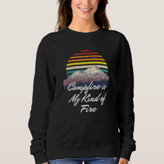 Sweatshirt Le Feu De Campement Est Mon Genre De Feu Camper Ra