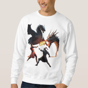 Sweatshirt Le feu et la fureur : Chevalier contre le Dragon