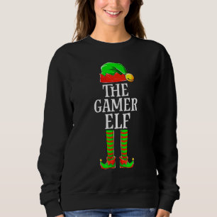 Sweatshirt Le Gamer Elf Enfants Vêtements, Noël Jeu Matc