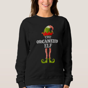 Sweatshirt Le Groupe de Noël de l'Elfe Organisé pour la Famil