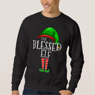 Sweatshirt Le groupe familial assorti de Noël Fu de l'elfe bé