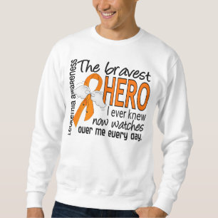 Sweatshirt Le héros le plus courageux j'ai jamais su la