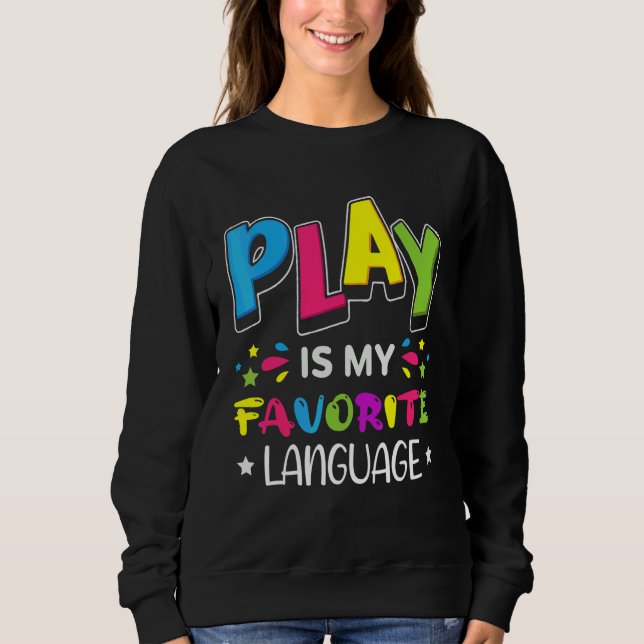 Sweatshirt Le jeu est mon occupation favorite Cool T (Devant)