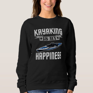 Sweatshirt le kayak est mon bonheur