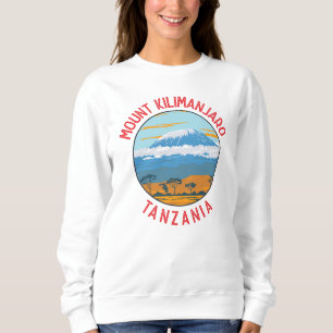 Sweatshirt Le Kilimandjaro Tanzanie Cercle en détresse
