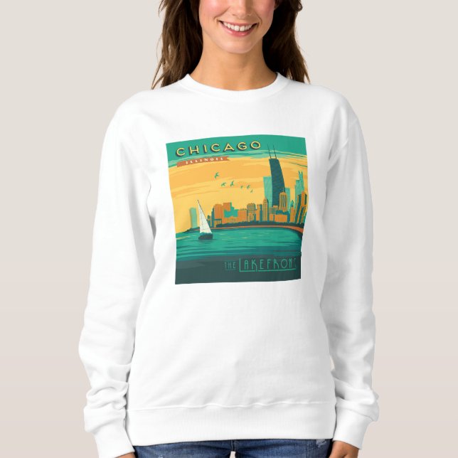Sweatshirt Le Lakefront | Chicago, Illinois (Devant)