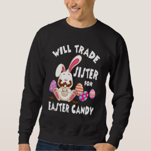 Sweatshirt Le Lapin Mange Des Oeufs De Chocolat Vont Échanger
