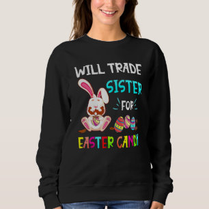 Sweatshirt Le Lapin Mange Des Oeufs De Chocolat Vont Échanger