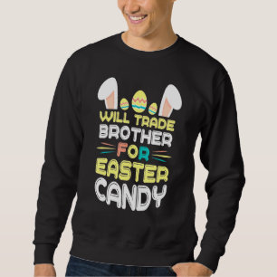 Sweatshirt Le Lapin Mange Des Oeufs De Chocolat Vont Échanger