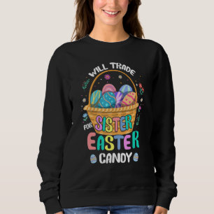 Sweatshirt Le Lapin Mange Des Oeufs De Chocolat Vont Échanger