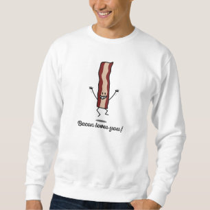 Sweatshirt Le lard vous aime ! - Le lard heureux veut vous
