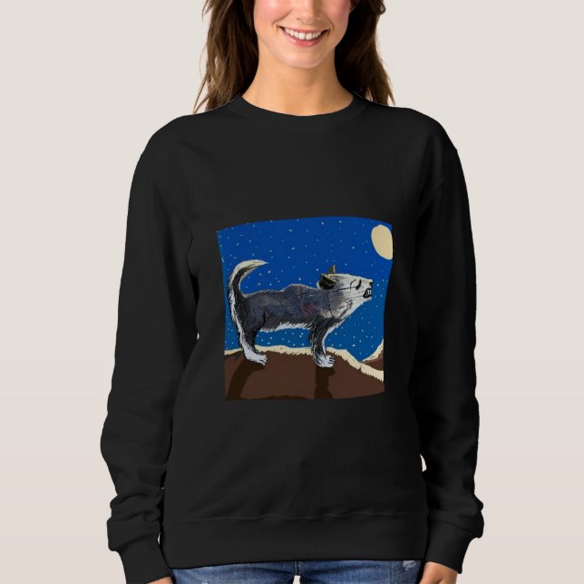 Sweatshirt Le Loup Hurleur 🐺  (Devant)