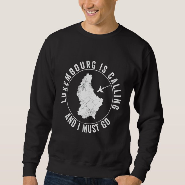 Sweatshirt Le Luxembourg Appelle Vacatio Vacances Maisons (Devant)