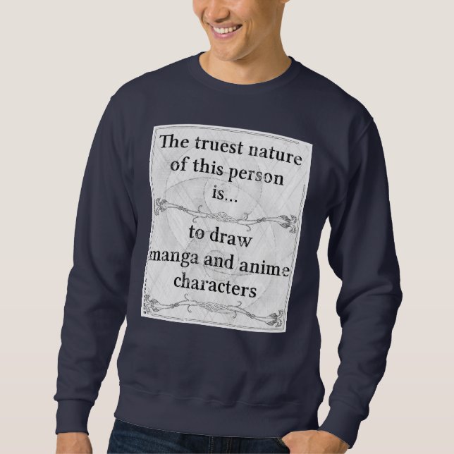Sweatshirt Le manga et l'anime d'aspiration de la plus (Devant)