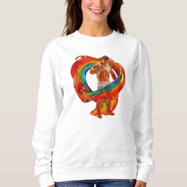 Sweatshirt Le masculinités moderne et saisissant de SlipperyJ (Devant)