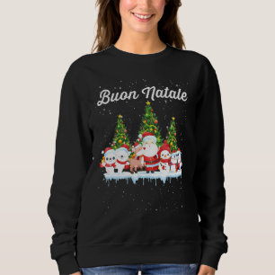 Sweatshirt Le Masque Du Père Noël Et Les Mignons Animaux Joye