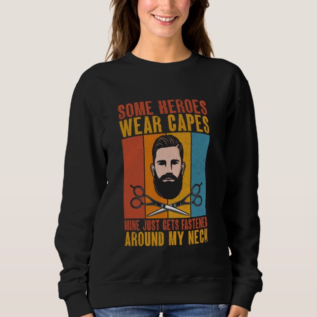 Sweatshirt Le Mien Est Attaché Autour De Mon Barbier Cou (Devant)