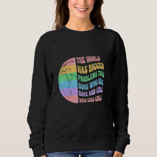 Sweatshirt Le Monde A De Plus Gros Problèmes Rainbow Heart Lg