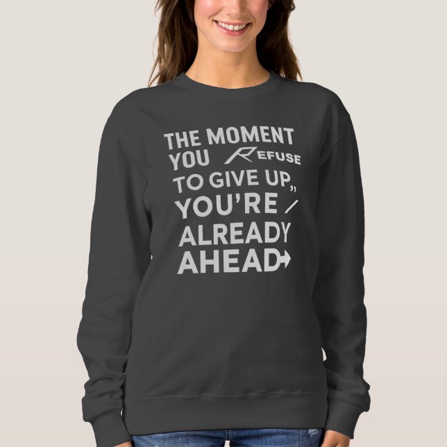 Sweatshirt Le mouvement que vous citez avec un texte (Devant)