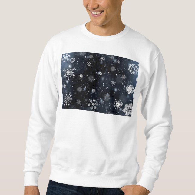 Sweatshirt Le Noël de SlipperyJoe, hiver magique paisible à (Devant)