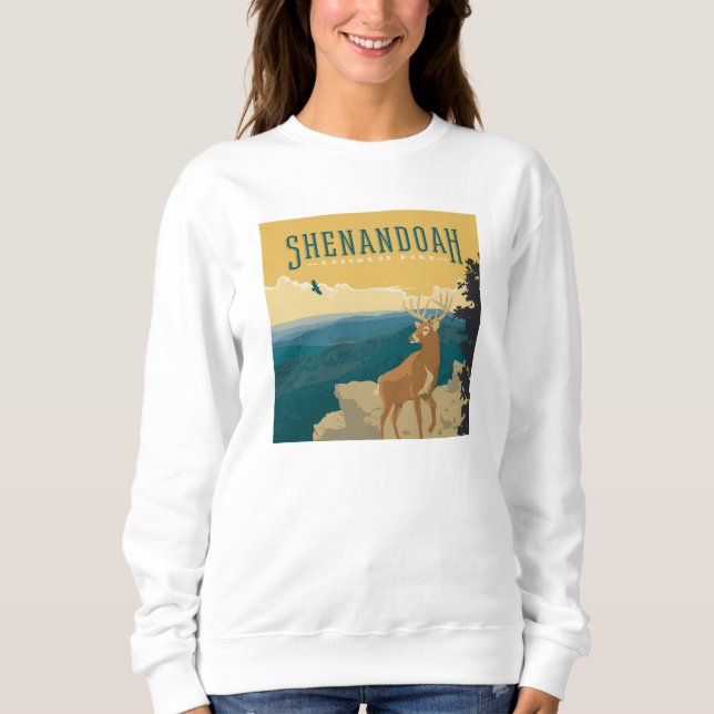Sweatshirt Le Parc national de Shenandoah | Cerf (Devant)