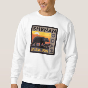 Sweatshirt Le Parc national de Shenandoah   Mama Bear & Cubs