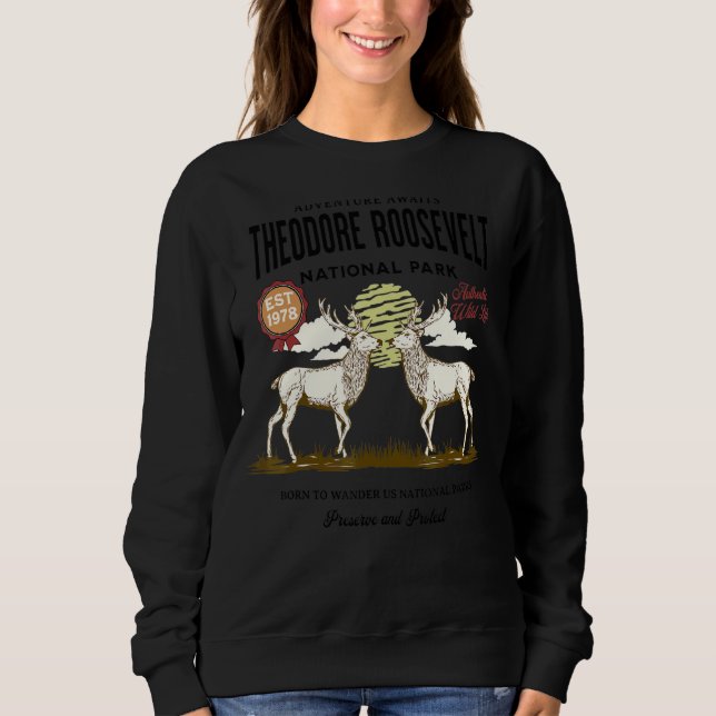 Sweatshirt Le Parc national de Theodore Roosevelt (Devant)