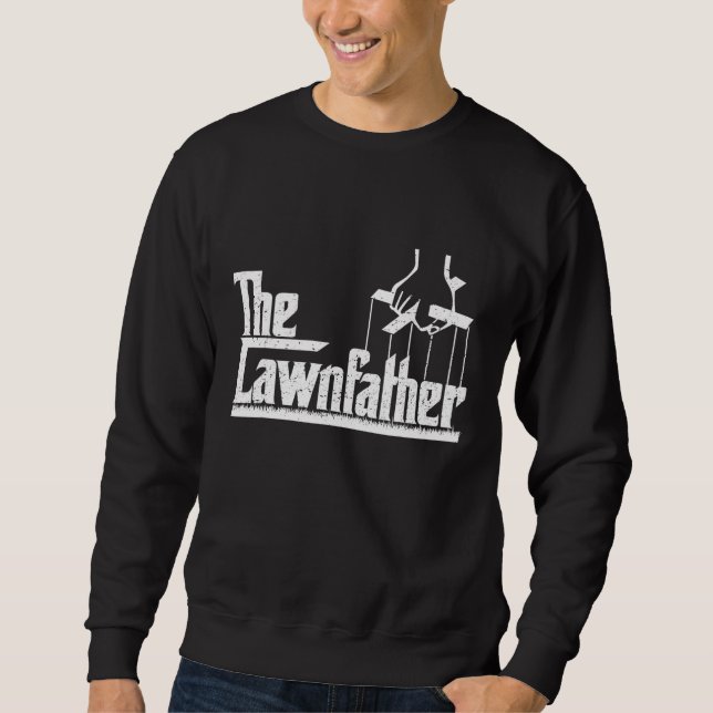 Sweatshirt Le Parrain - Drôle Jardin de la pelouse (Devant)