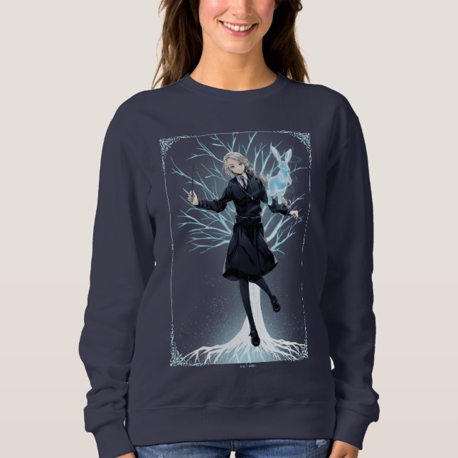 Sweatshirt Le Patronus lapin de Luna Lovegood (Devant)