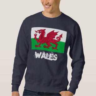 Sweatshirt Le Pays de Galles avec le drapeau de Gallois
