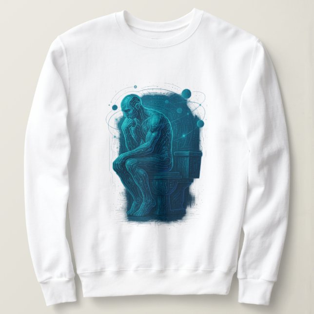Sweatshirt Le Penseur sur le Trône (Design devant)