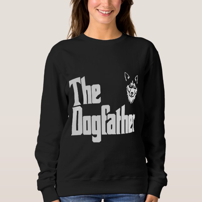 Sweatshirt Le père du chien Siberian Husky (Devant)